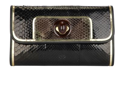 HB Anya Hindmarch Lock Clutch, front view